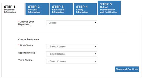 How to Apply using the Online Application Module .